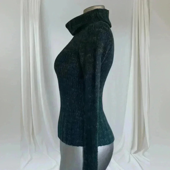 💟Teal Turtleneck Sweater - Picture 3 of 14